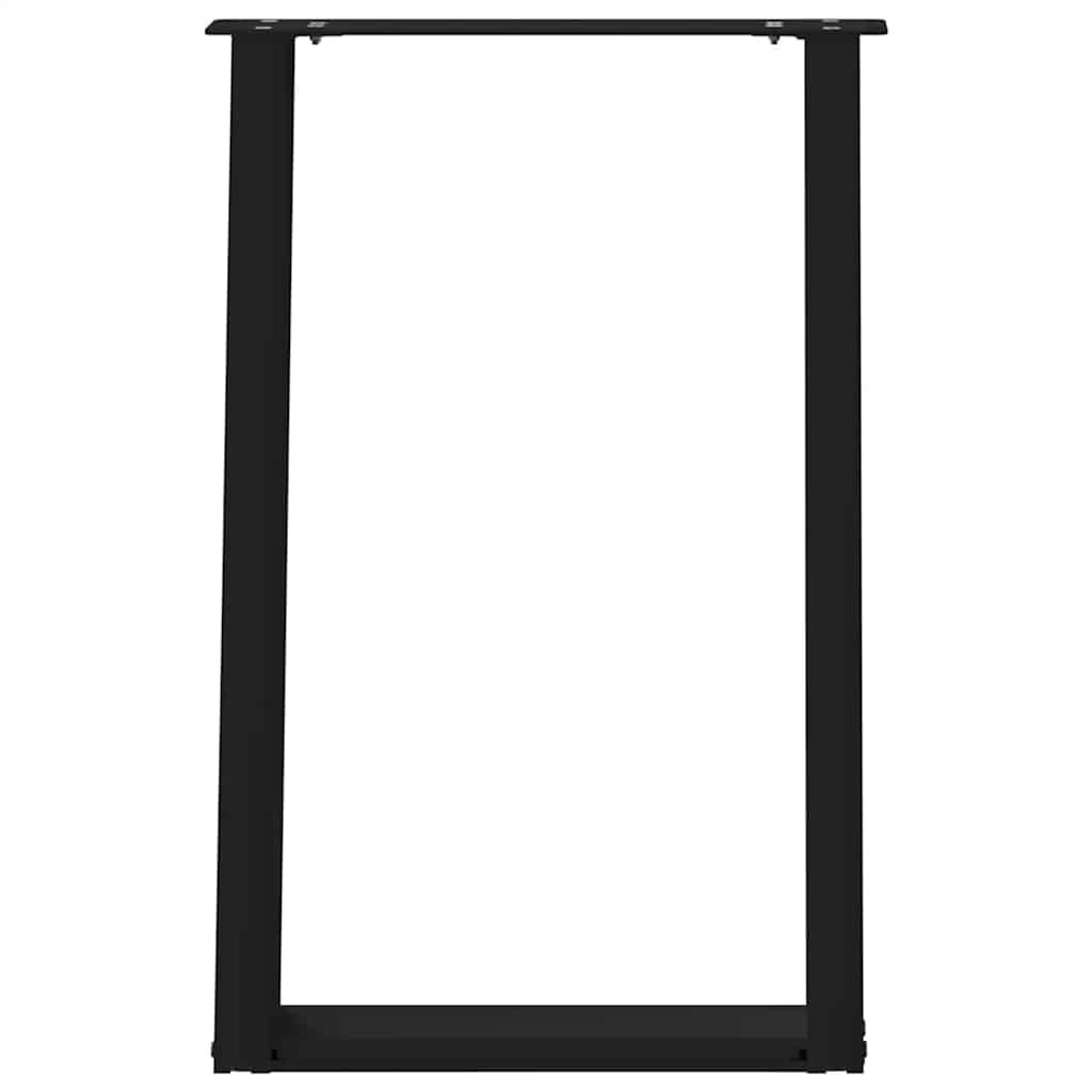 vidaXL Picioare de masă în formă de U, 2 buc., negru, 50x(72-73) cm, oțel vidaXL Picioare de masă în formă de U, 2 buc., negru, 50x(72-73) cm, oțel