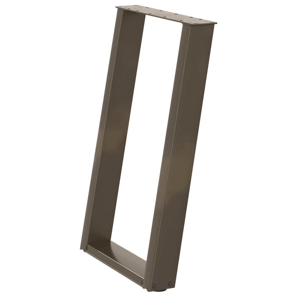 vidaXL Picioare de masă în formă de U, 2 buc., oțel natural, 50x(72-73) cm vidaXL Picioare de masă în formă de U, 2 buc., oțel natural, 50x(72-73) cm