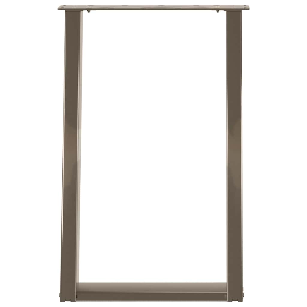 vidaXL Picioare de masă în formă de U, 2 buc., oțel natural, 50x(72-73) cm vidaXL Picioare de masă în formă de U, 2 buc., oțel natural, 50x(72-73) cm