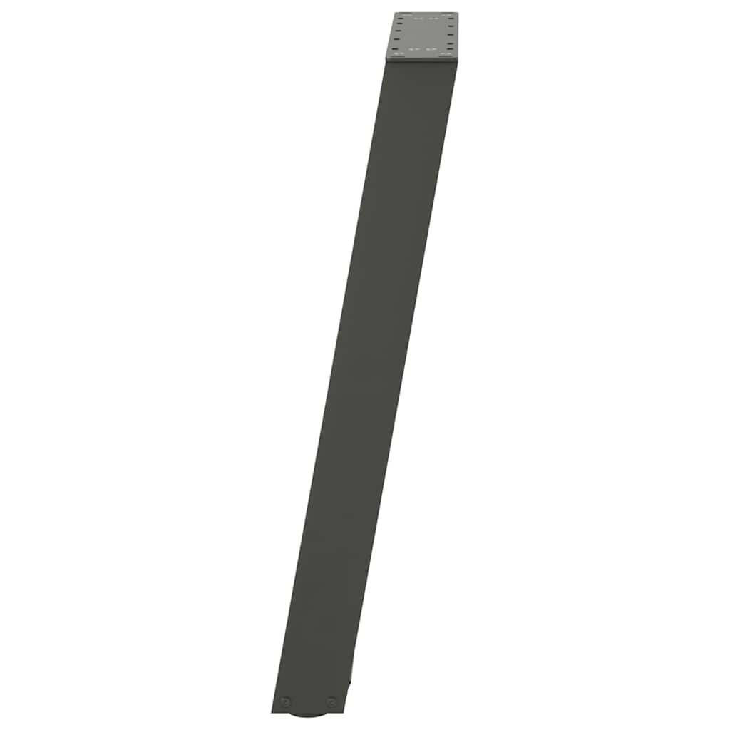 vidaXL Picioare de masă în formă de U, 2 buc., antracit, 60x(72-73) cm, oțel
