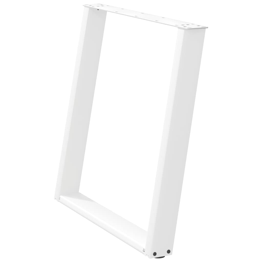 vidaXL Picioare de masă în formă de U, 2 buc., alb, 70x(72-73) cm, oțel vidaXL Picioare de masă în formă de U, 2 buc., alb, 70x(72-73) cm, oțel