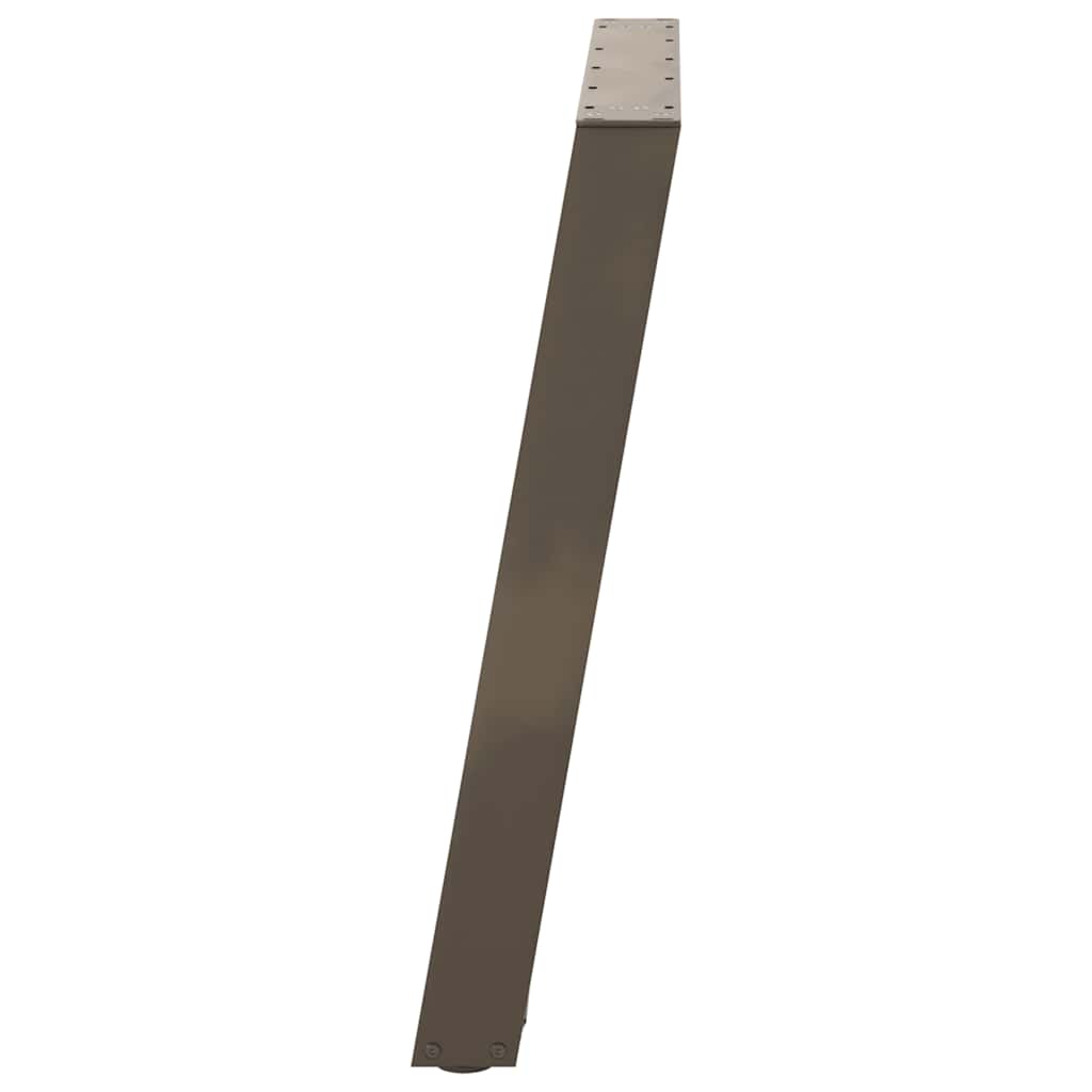 vidaXL Picioare de masă în formă de U, 2 buc., oțel natural, 70x(72-73) cm