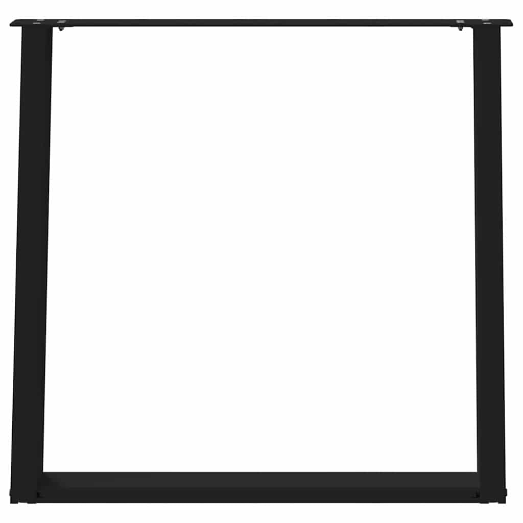 vidaXL Picioare de masă în formă de U, 2 buc., negru, 80x(72-73) cm, oțel vidaXL Picioare de masă în formă de U, 2 buc., negru, 80x(72-73) cm, oțel