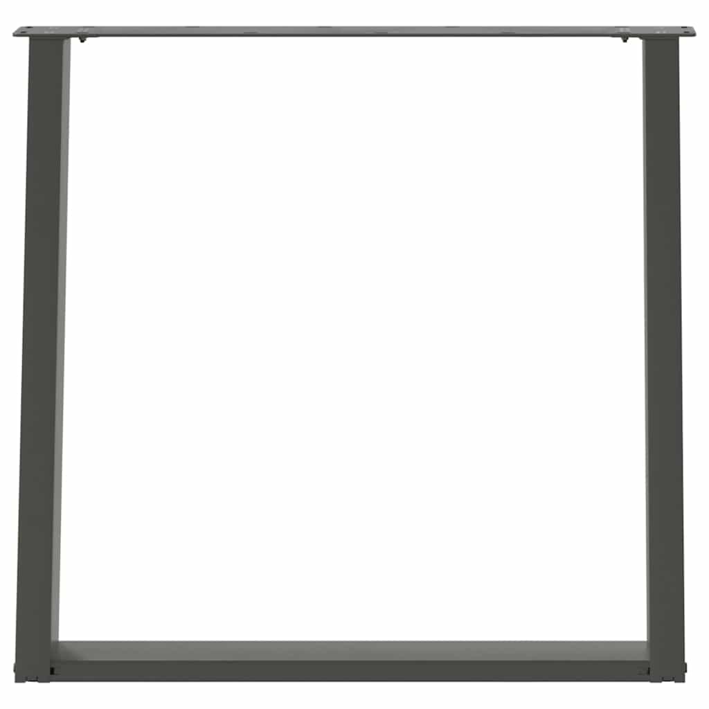 vidaXL Picioare de masă în formă de U, 2 buc., antracit, 80x(72-73) cm, oțel vidaXL Picioare de masă în formă de U, 2 buc., antracit, 80x(72-73) cm, oțel