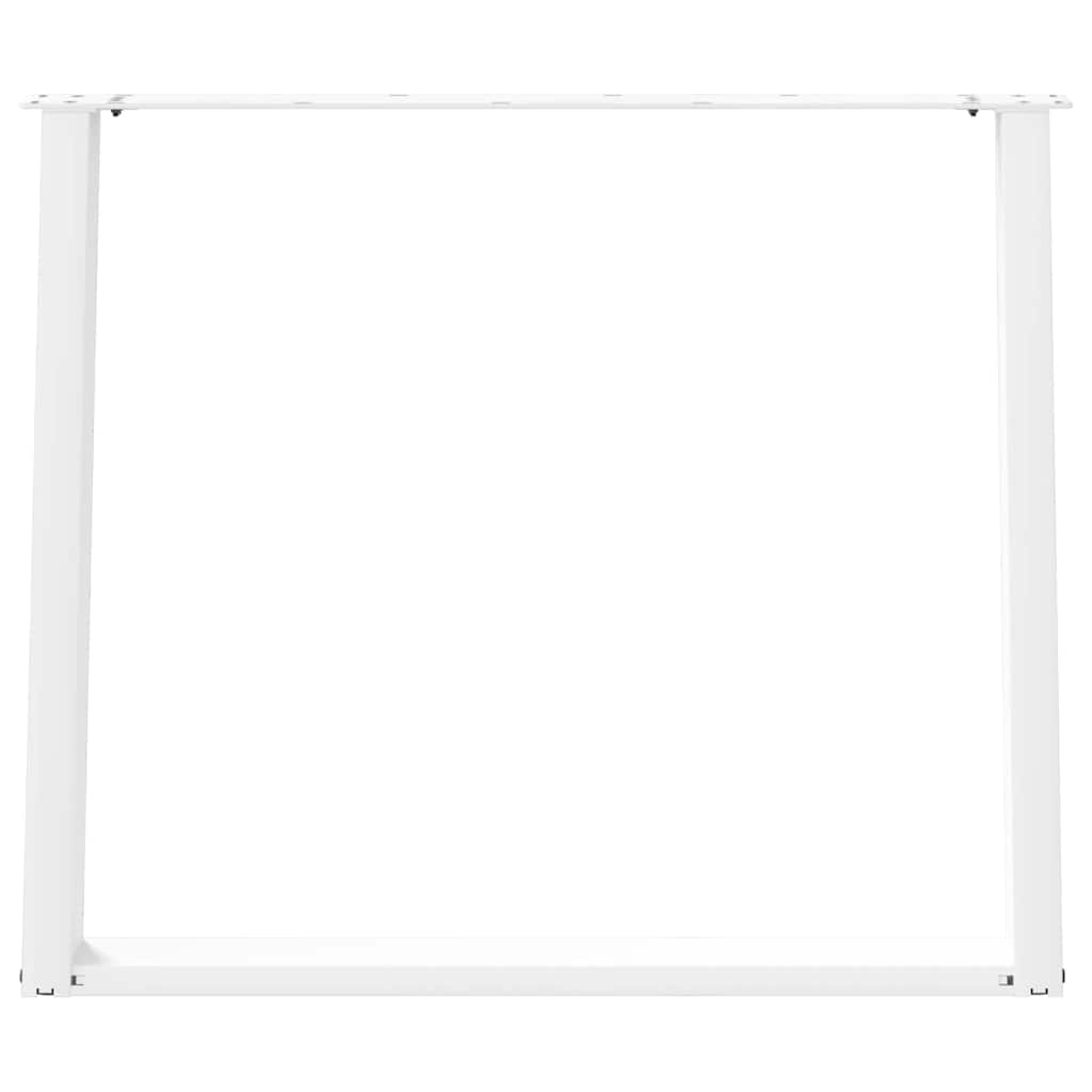 vidaXL Picioare de masă în formă de U, 2 buc., alb, 90x(72-73) cm, oțel vidaXL Picioare de masă în formă de U, 2 buc., alb, 90x(72-73) cm, oțel