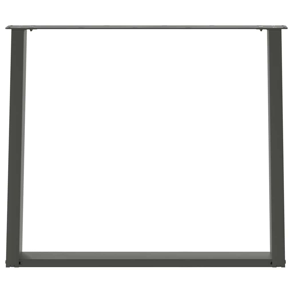 vidaXL Picioare de masă în formă de U, 2 buc., antracit, 90x(72-73) cm, oțel vidaXL Picioare de masă în formă de U, 2 buc., antracit, 90x(72-73) cm, oțel