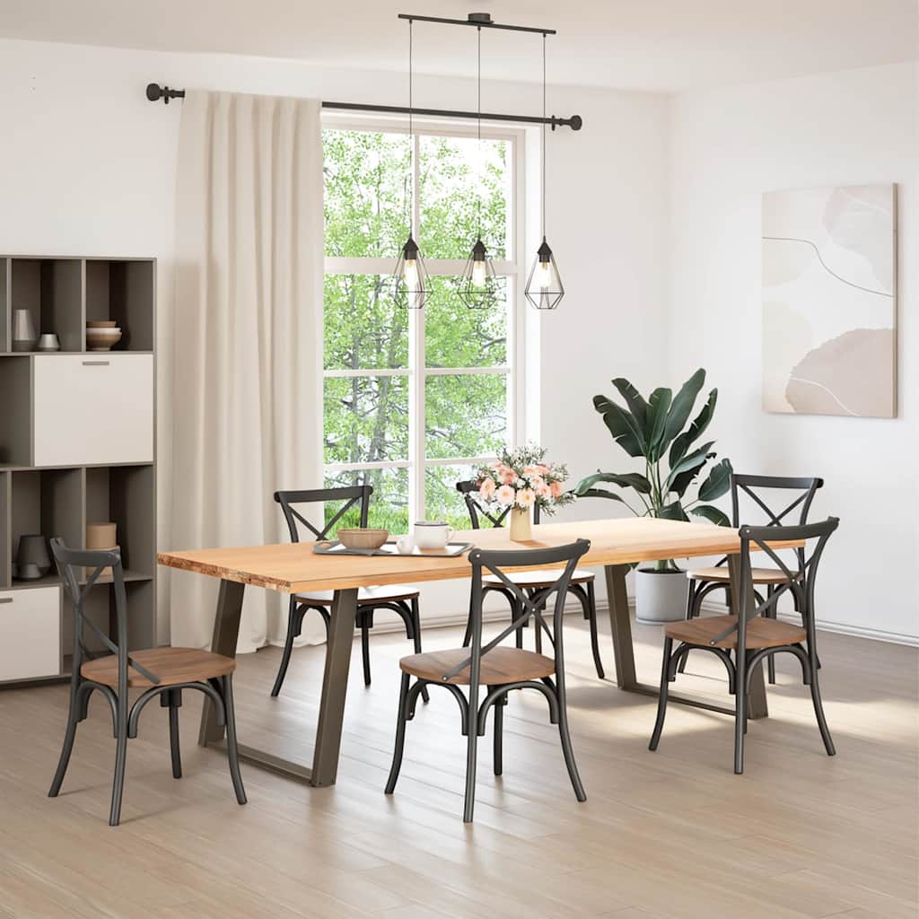 vidaXL Picioare de masă în formă de U, 2 buc., oțel natural, 90x(72-73) cm vidaXL Picioare de masă în formă de U, 2 buc., oțel natural, 90x(72-73) cm