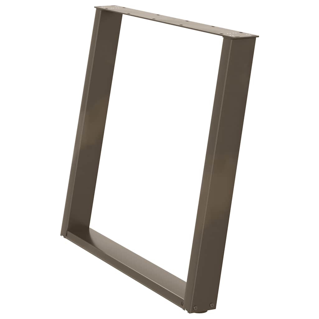 vidaXL Picioare de masă în formă de U, 2 buc., oțel natural, 90x(72-73) cm vidaXL Picioare de masă în formă de U, 2 buc., oțel natural, 90x(72-73) cm