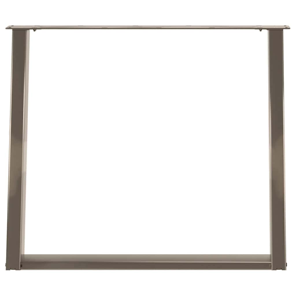 vidaXL Picioare de masă în formă de U, 2 buc., oțel natural, 90x(72-73) cm vidaXL Picioare de masă în formă de U, 2 buc., oțel natural, 90x(72-73) cm