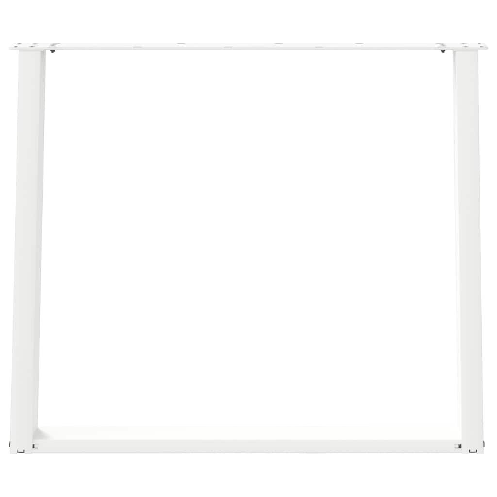 vidaXL Picioare de masă în formă de U, 2 buc., alb, 100 x (72-73) cm, oțel