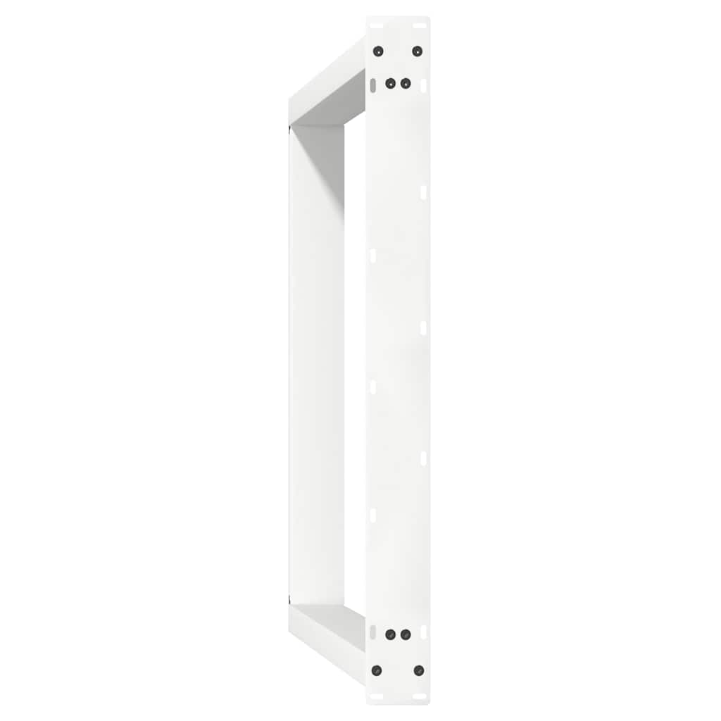 vidaXL Picioare de masă în formă de U, 2 buc., alb, 100 x (72-73) cm, oțel