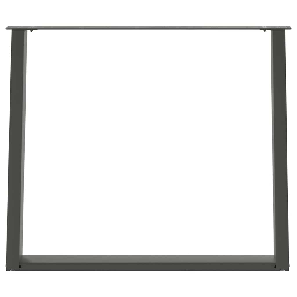 vidaXL Picioare de masă în formă de U, 2 buc., antracit, 100x(72-73) cm, oțel vidaXL Picioare de masă în formă de U, 2 buc., antracit, 100x(72-73) cm, oțel