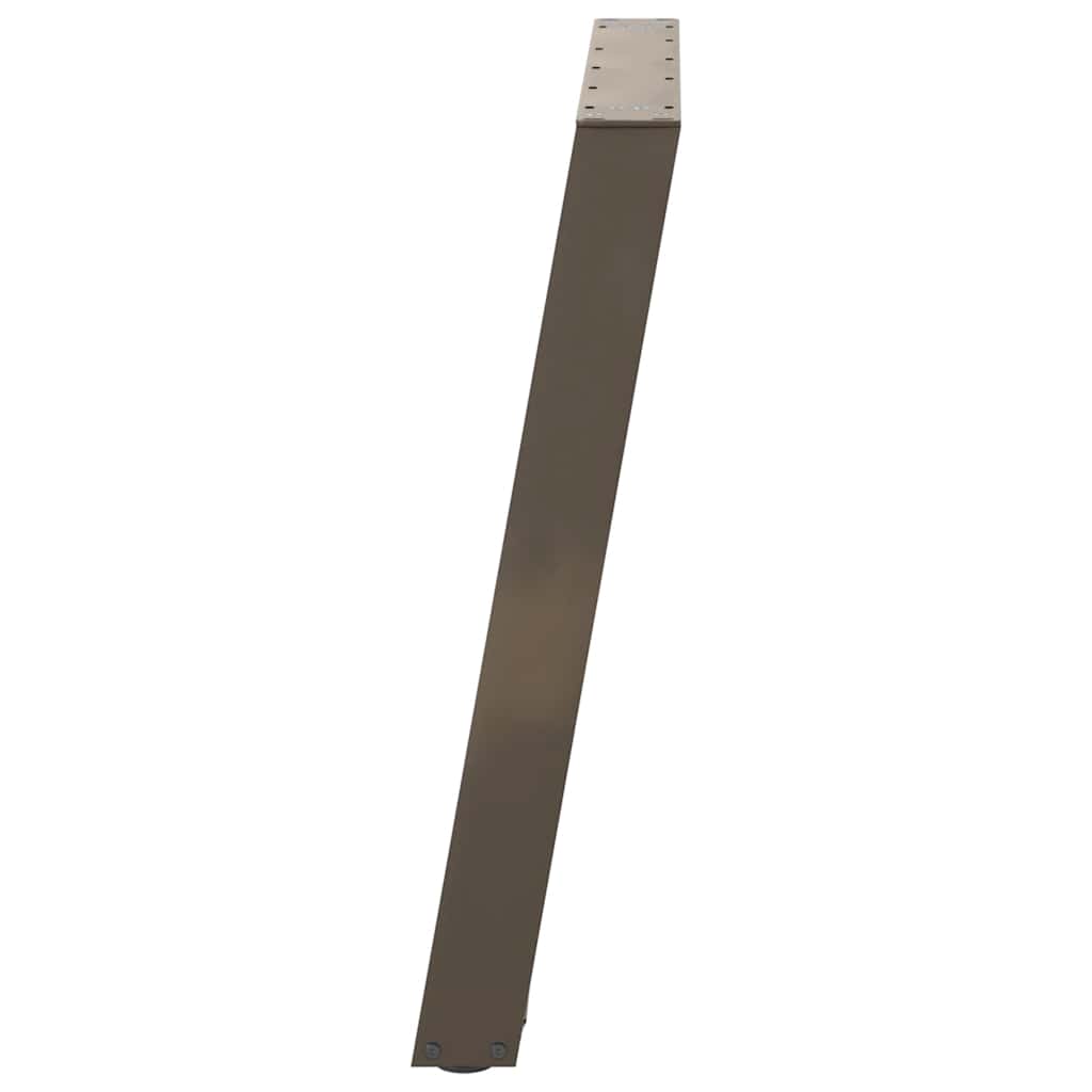 vidaXL Picioare de masă în formă de U, 2 buc., oțel natural, 100 x (72-73) cm