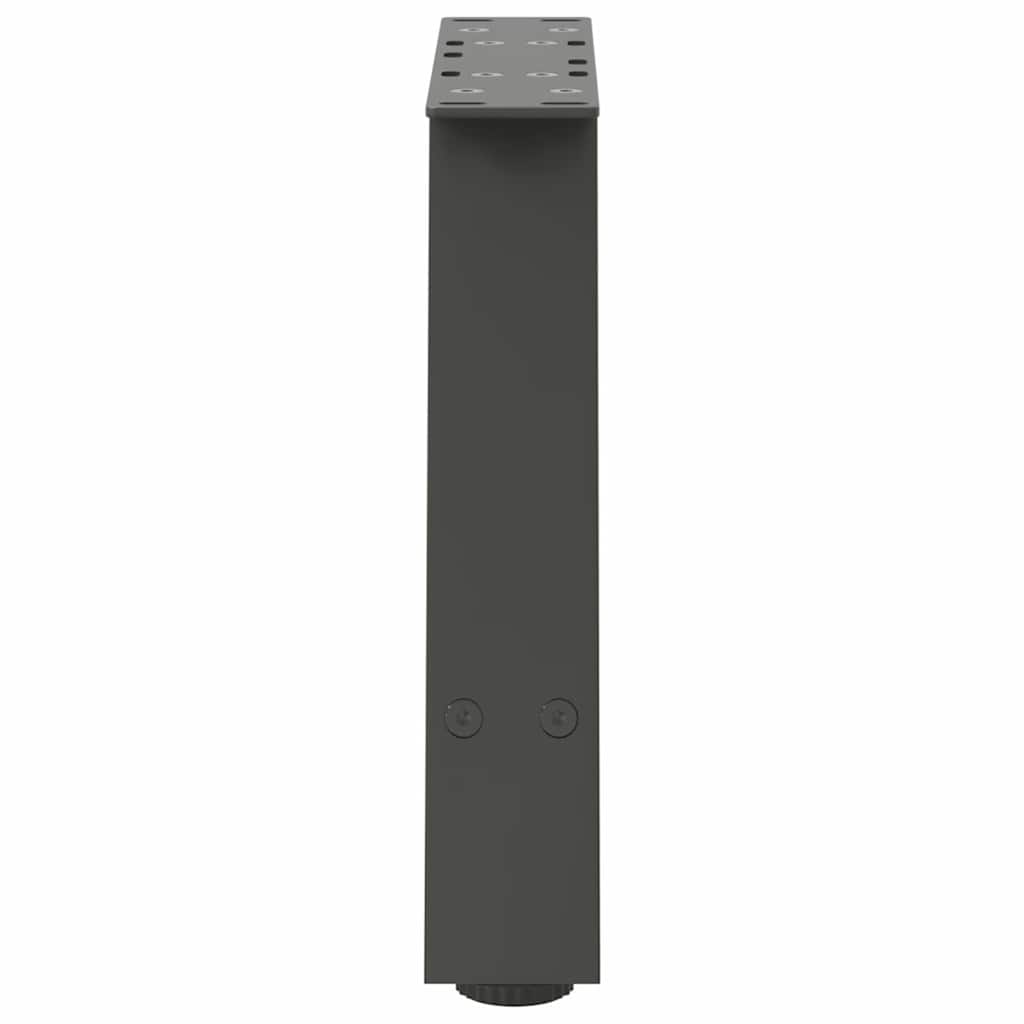 vidaXL Picioare pentru măsuță de cafea în formă de A, 2 buc., antracit, 30x(30-31) cm, oțel