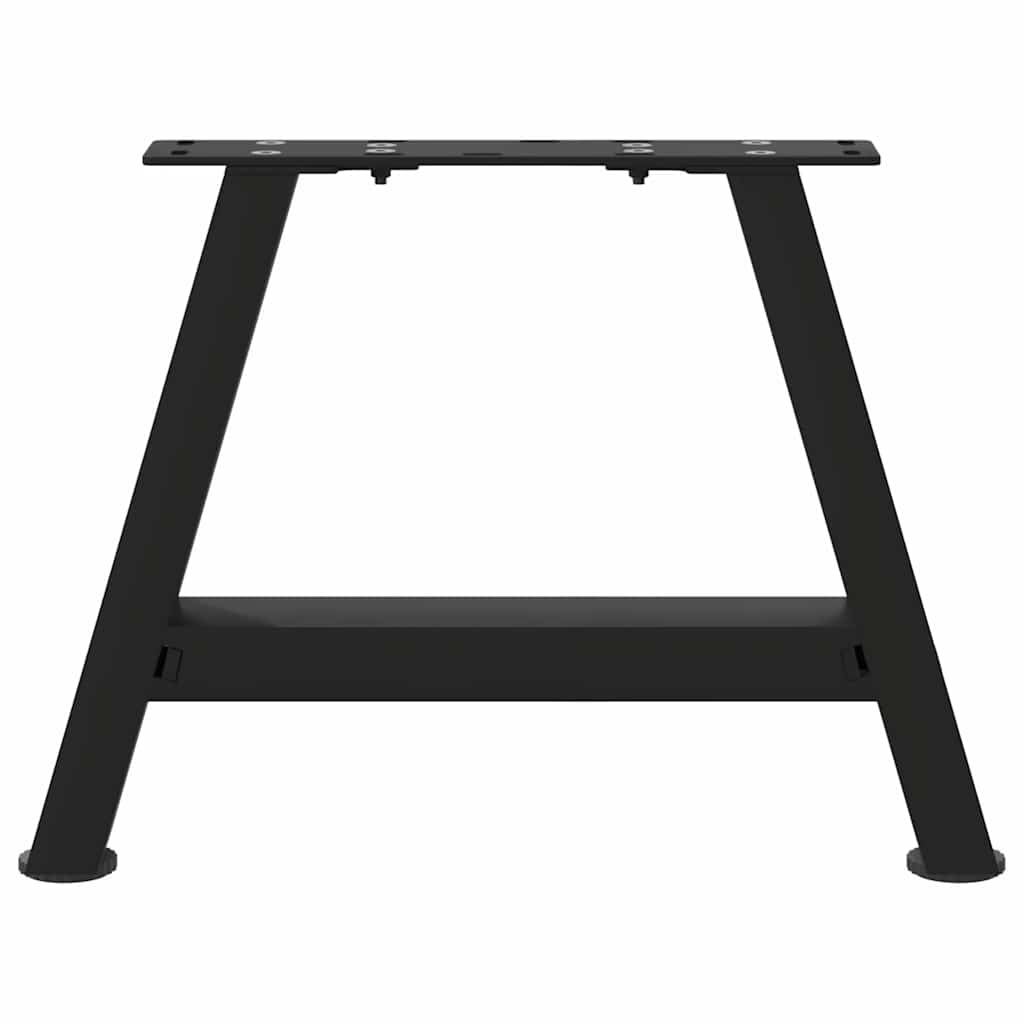 vidaXL Picioare pentru măsuță de cafea în formă de A, 2 buc., negru, 40x(30-31) cm, oțel