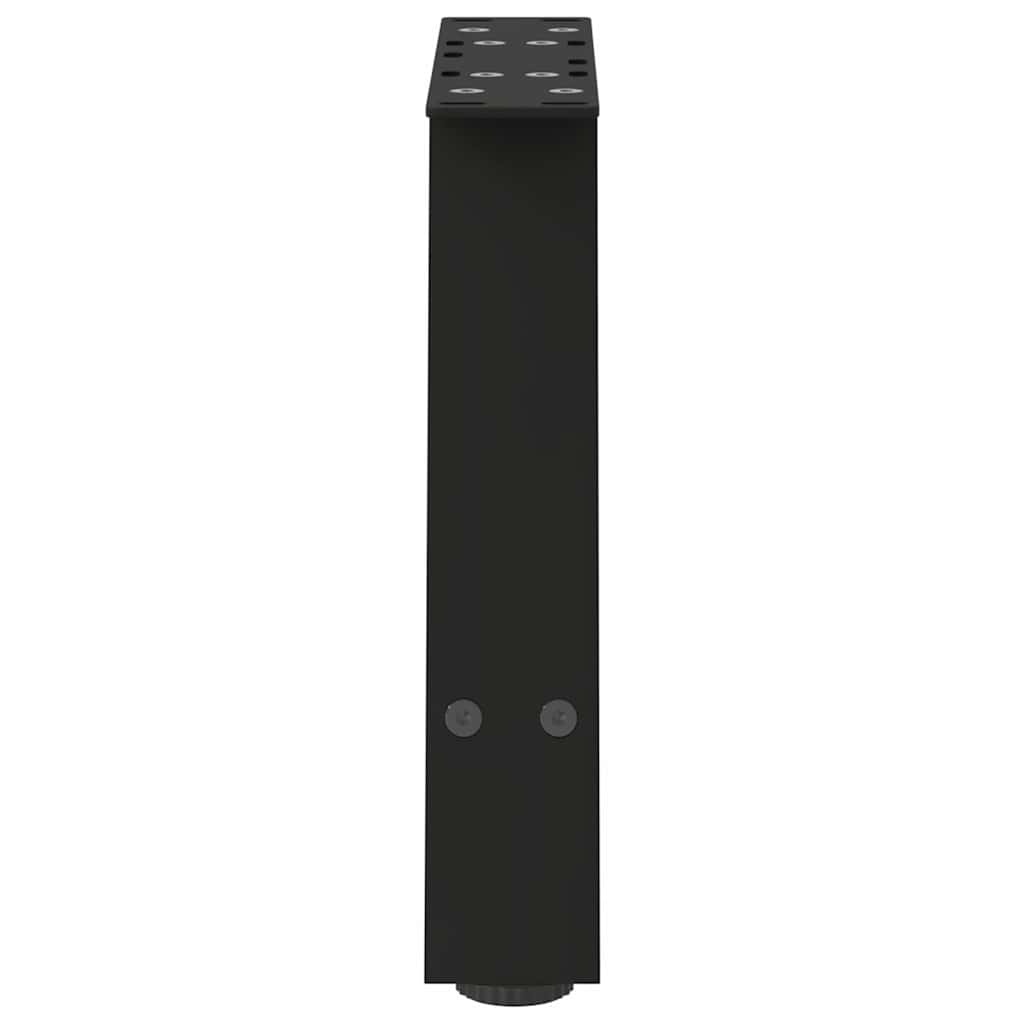 vidaXL Picioare pentru măsuță de cafea în formă de A, 2 buc., negru, 50x(30-31) cm, oțel