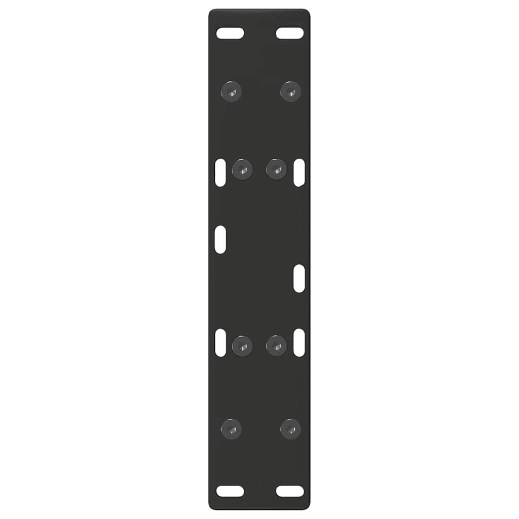 vidaXL Picioare pentru măsuță de cafea în formă de A, 2 buc., negru, 50x(30-31) cm, oțel