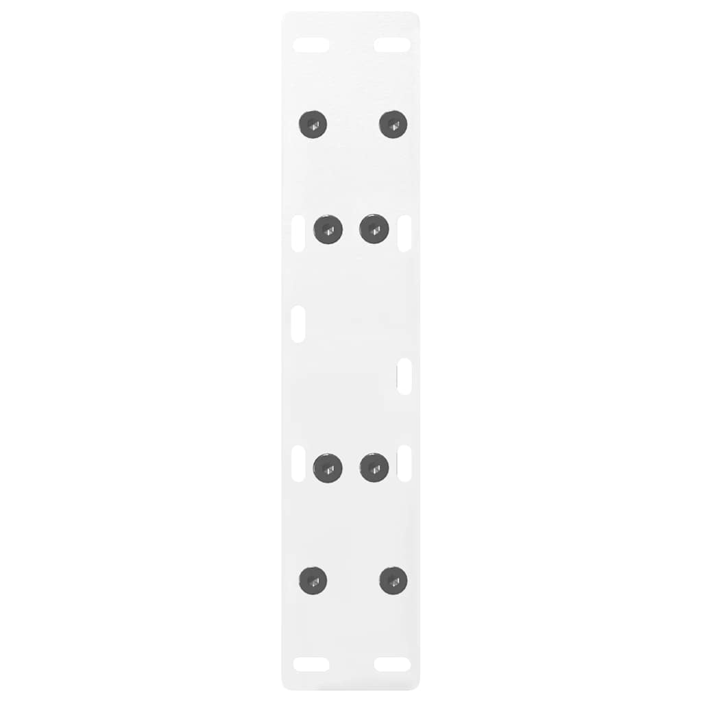 vidaXL Picioare pentru măsuță de cafea în formă de A, 2 buc., alb, 50x(30-31) cm, oțel