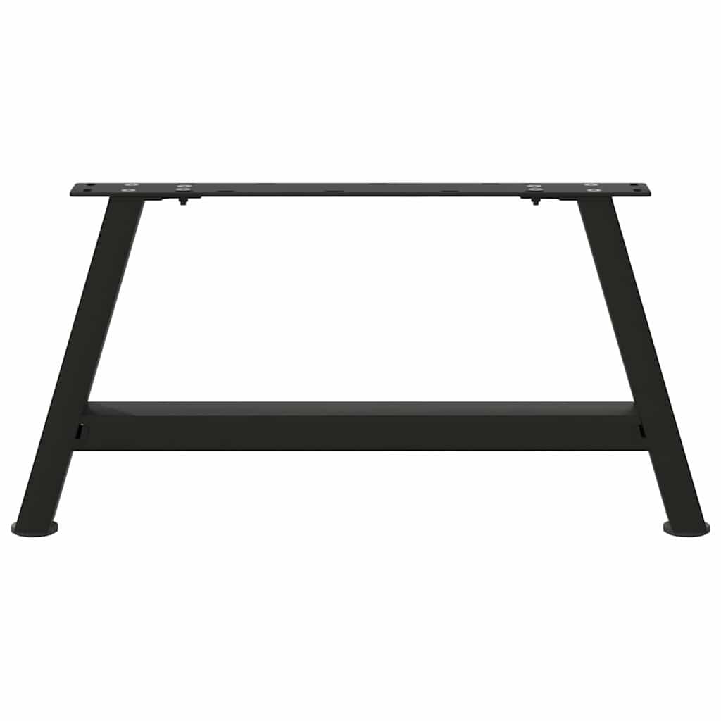 vidaXL Picioare pentru măsuță de cafea în formă de A, 2 buc., negru, 60x(30-31) cm, oțel vidaXL Picioare pentru măsuță de cafea în formă de A, 2 buc., negru, 60x(30-31) cm, oțel