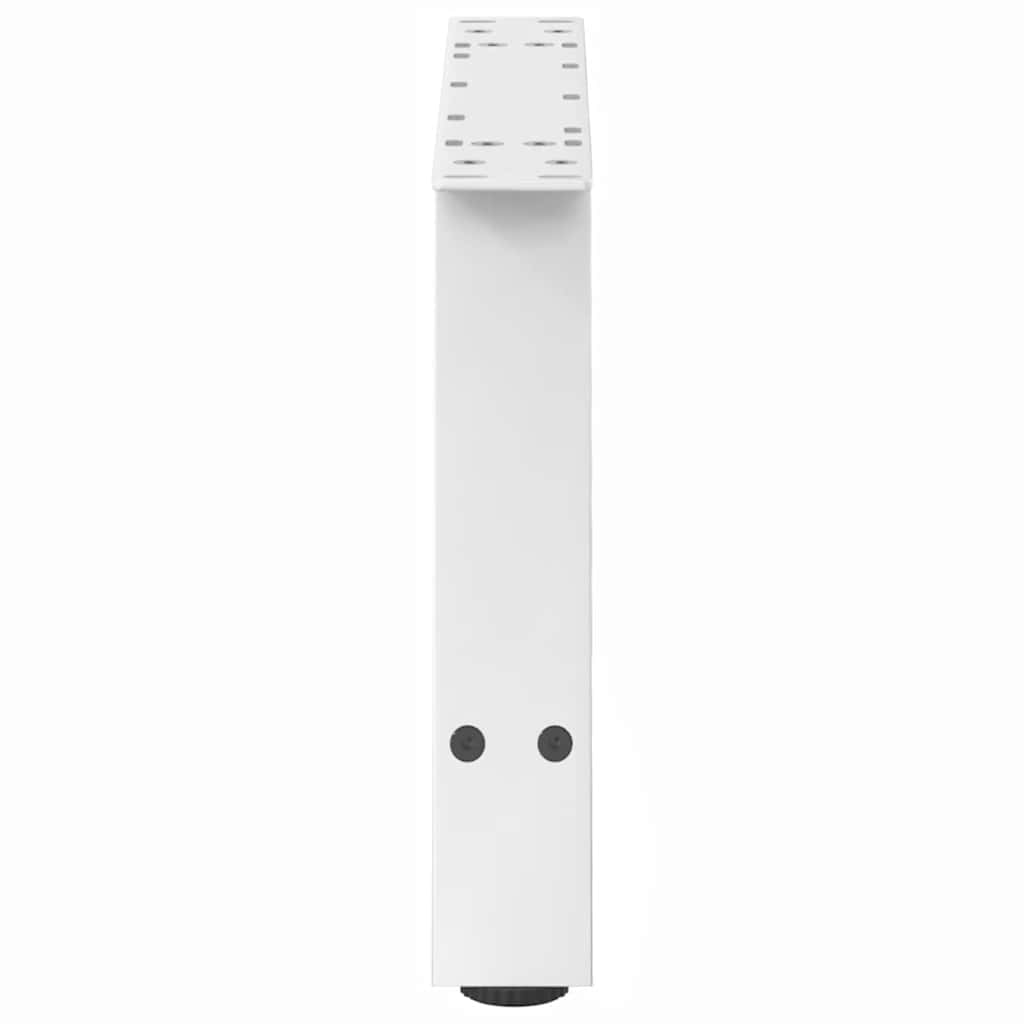 vidaXL Picioare pentru măsuță de cafea în formă de A, 2 buc., alb, 60x(30-31) cm, oțel