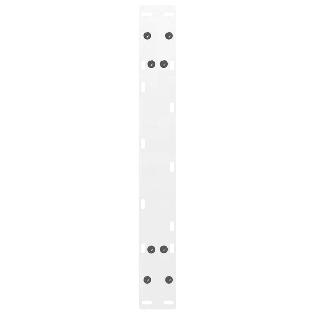 vidaXL Picioare pentru măsuță de cafea în formă de A, 2 buc., alb, 60x(30-31) cm, oțel