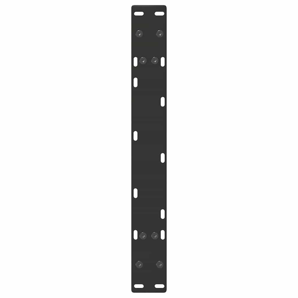 vidaXL Picioare pentru măsuță de cafea în formă de A, 2 buc., negru, 70x(30-31) cm, oțel