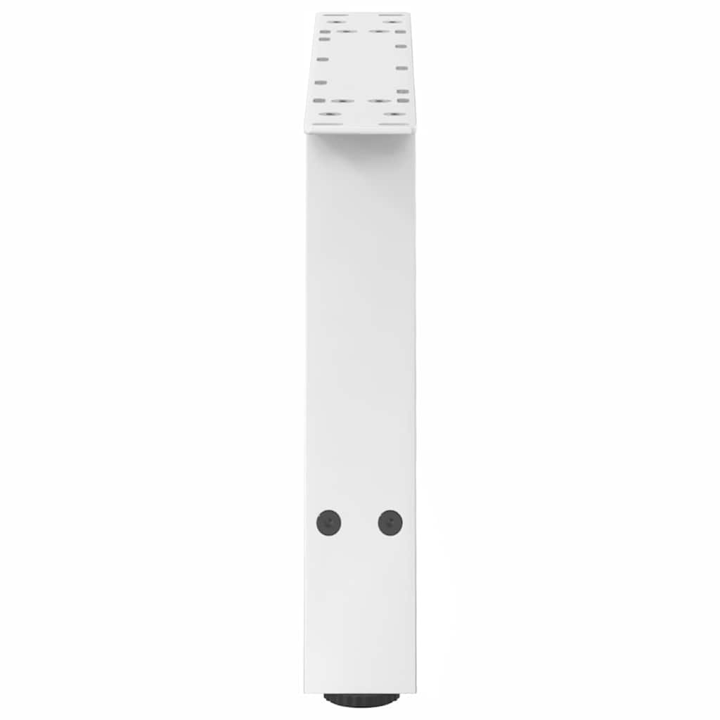 vidaXL Picioare pentru măsuță de cafea în formă de A, 2 buc., alb, 70x(30-31) cm, oțel