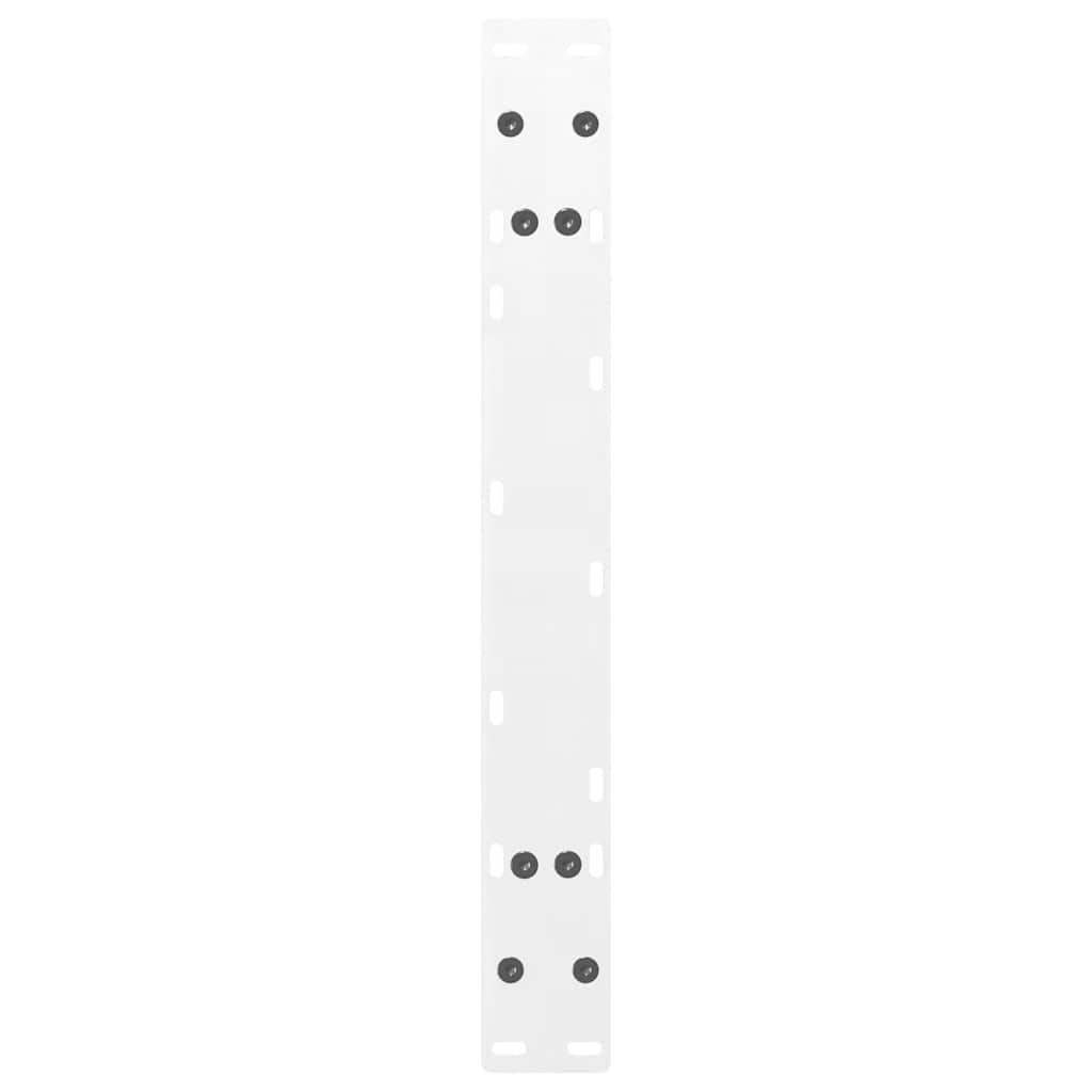 vidaXL Picioare pentru măsuță de cafea în formă de A, 2 buc., alb, 70x(30-31) cm, oțel