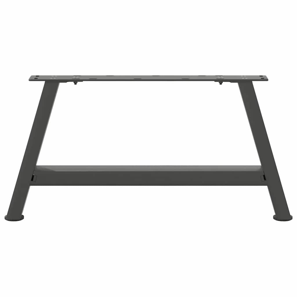 vidaXL Picioare pentru măsuță de cafea în formă de A, 2 buc., antracit, 70x(30-31) cm, oțel