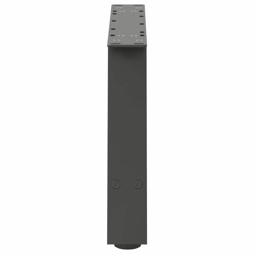 vidaXL Picioare pentru măsuță de cafea în formă de A, 2 buc., antracit, 70x(30-31) cm, oțel