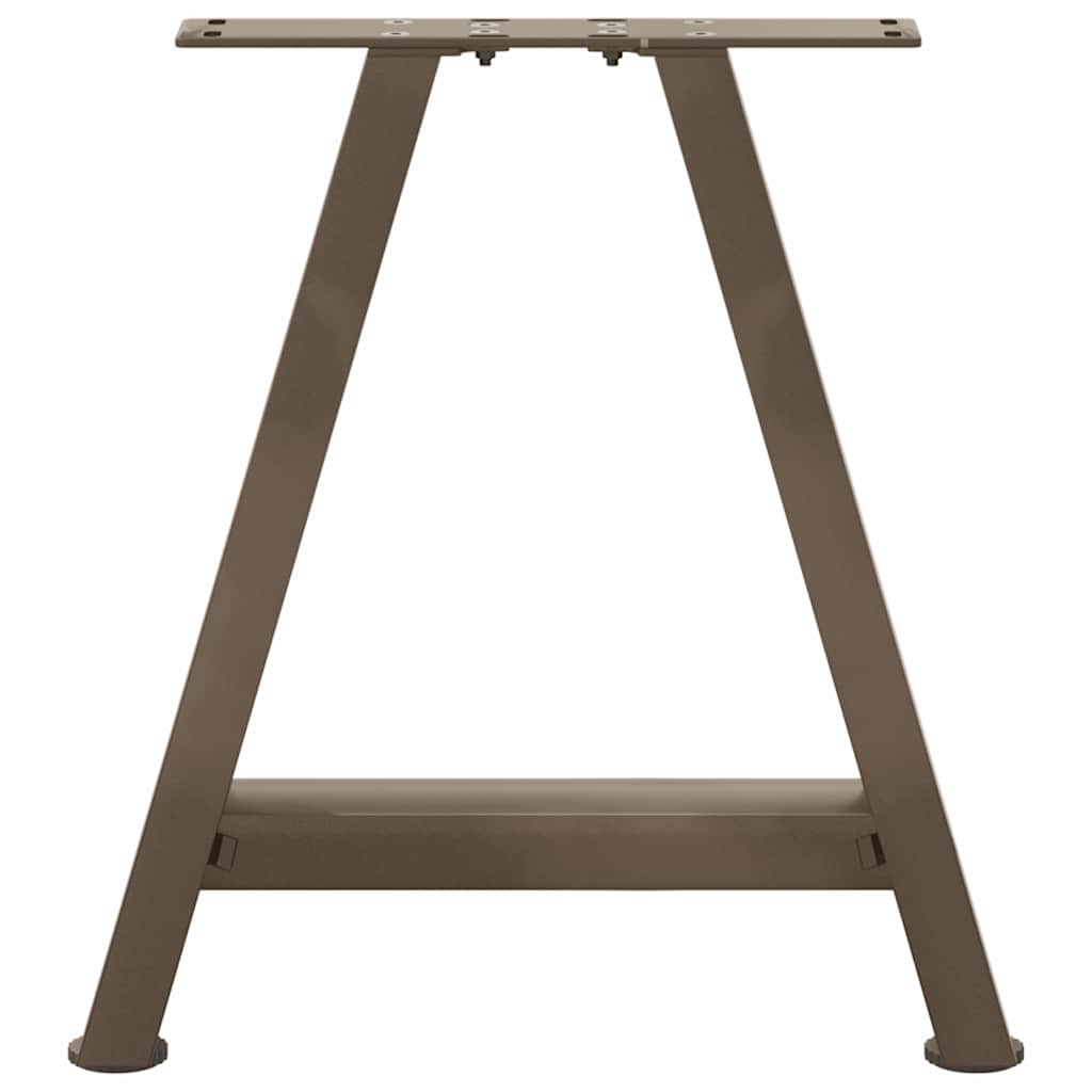 vidaXL Picioare pentru măsuță de cafea în formă de A, 2 buc., 38x(42-43) cm, oțel