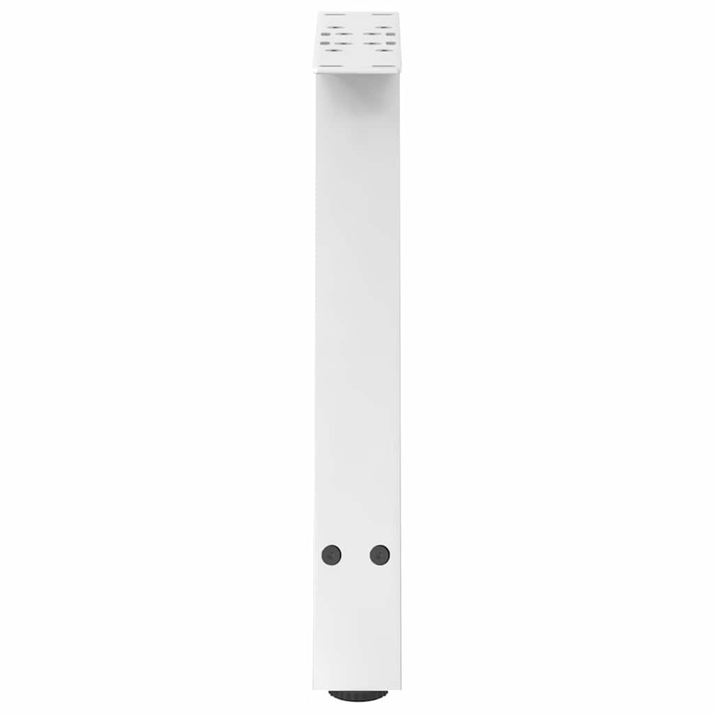 vidaXL Picioare pentru măsuță de cafea în formă de A, 2 buc., alb, 50x(42-43) cm, oțel