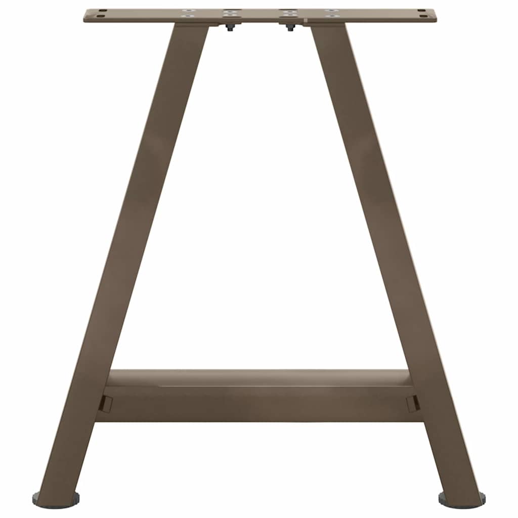 vidaXL Picioare pentru măsuță de cafea în formă de A, 2 buc., 50x(42-43) cm, oțel