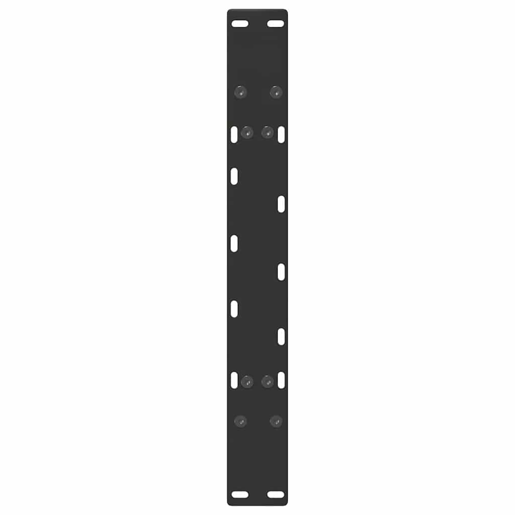 vidaXL Picioare pentru măsuță de cafea în formă de A, 2 buc., negru, 60x(42-43) cm, oțel