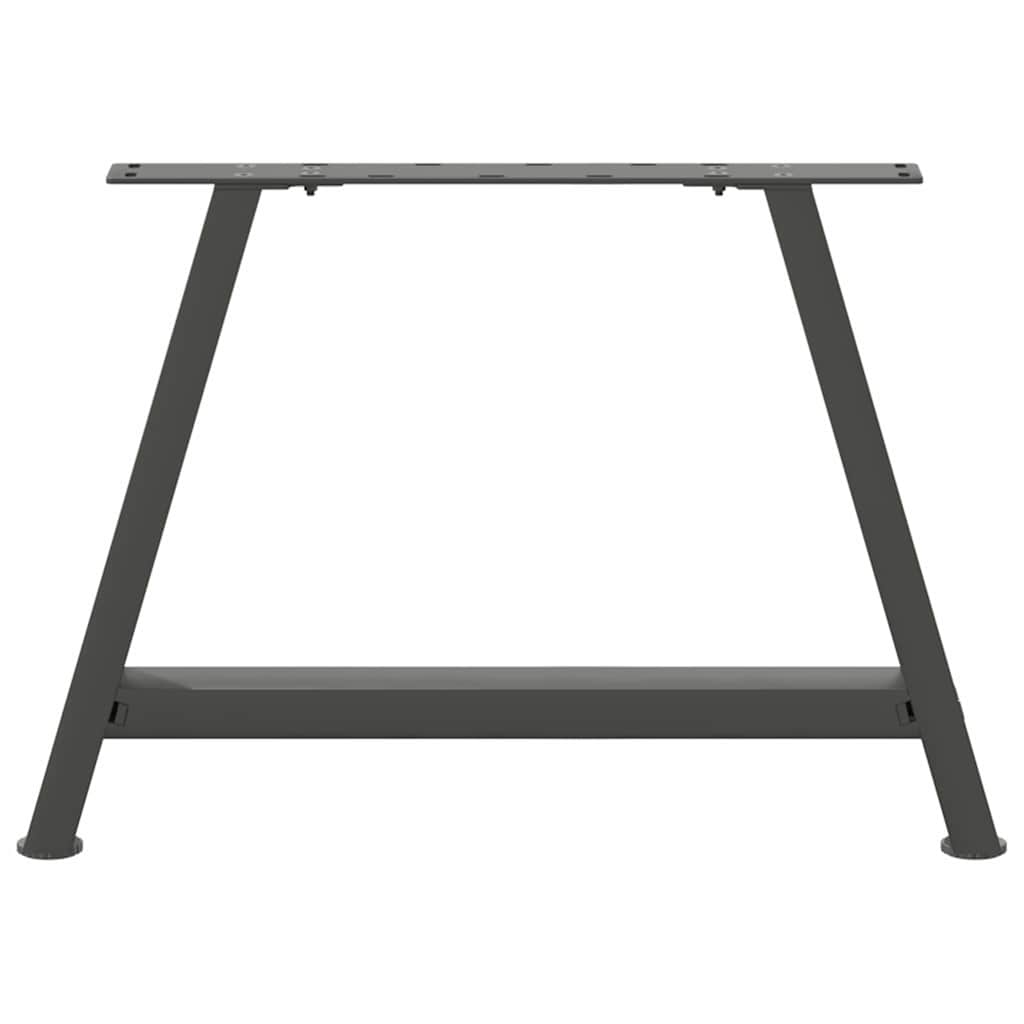 vidaXL Picioare pentru măsuță de cafea în formă de A, 2 buc., antracit, 60x(42-43) cm, oțel