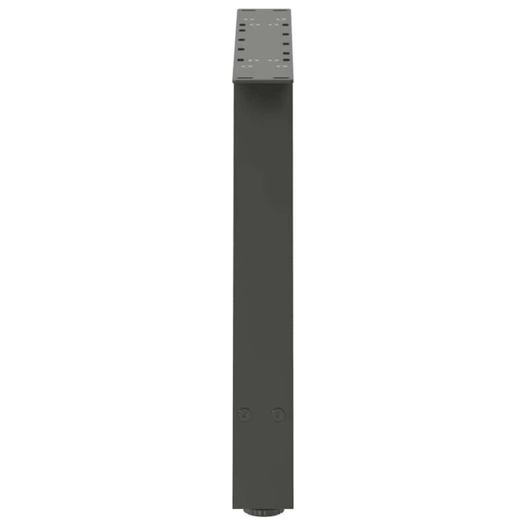 vidaXL Picioare pentru măsuță de cafea în formă de A, 2 buc., antracit, 60x(42-43) cm, oțel
