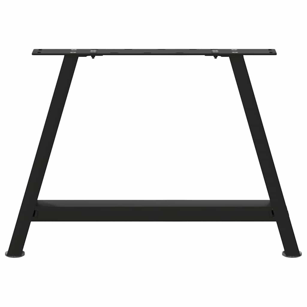 vidaXL Picioare pentru măsuță de cafea în formă de A, 2 buc., negru, 70x(42-43) cm, oțel vidaXL Picioare pentru măsuță de cafea în formă de A, 2 buc., negru, 70x(42-43) cm, oțel