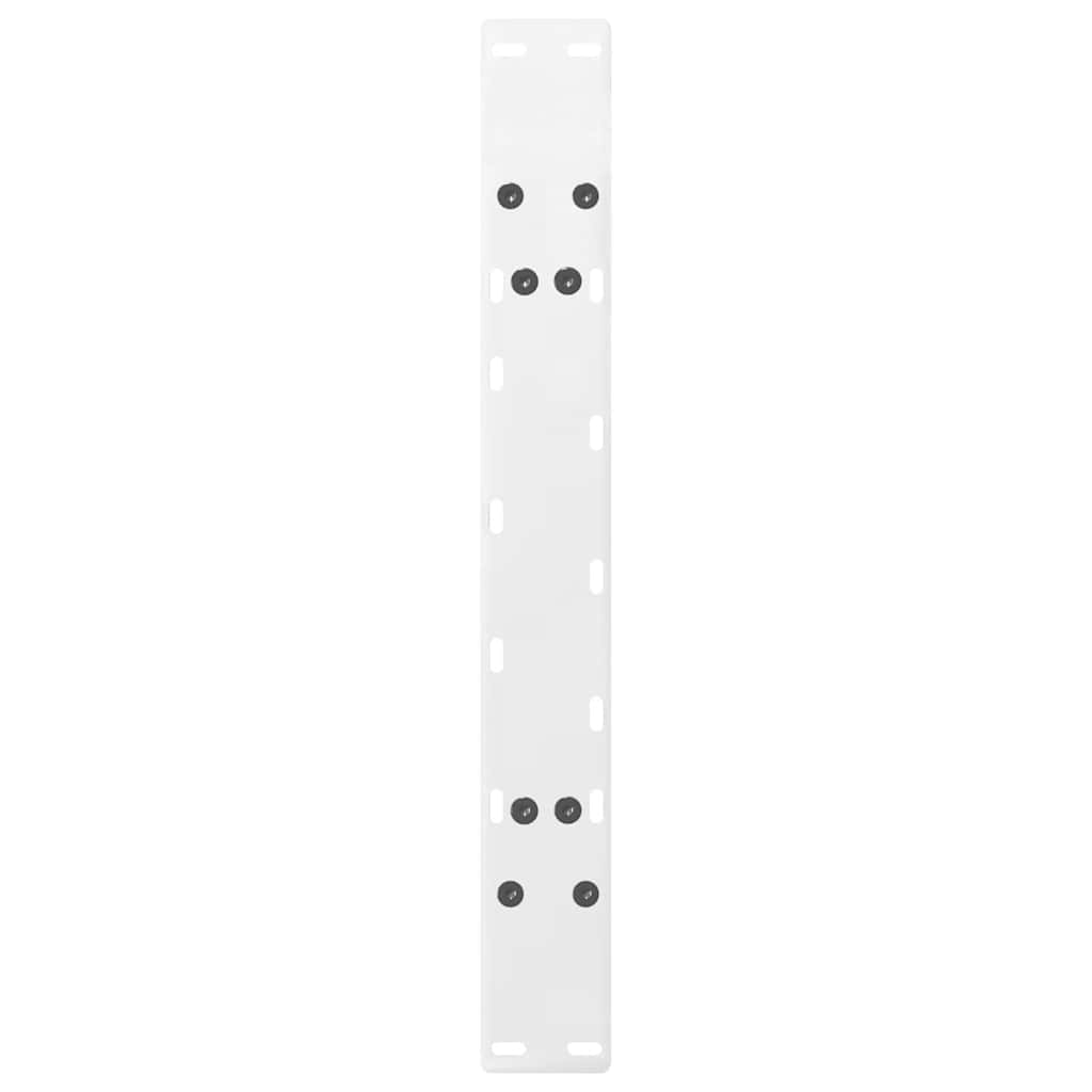 vidaXL Picioare pentru măsuță de cafea în formă de A, 2 buc., alb, 70x(42-43) cm, oțel