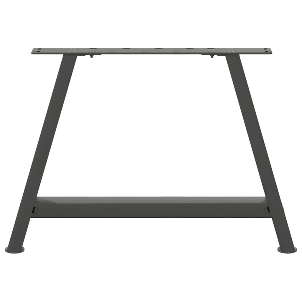 vidaXL Picioare pentru măsuță de cafea în formă de A, 2 buc., antracit, 70x(42-43) cm, oțel