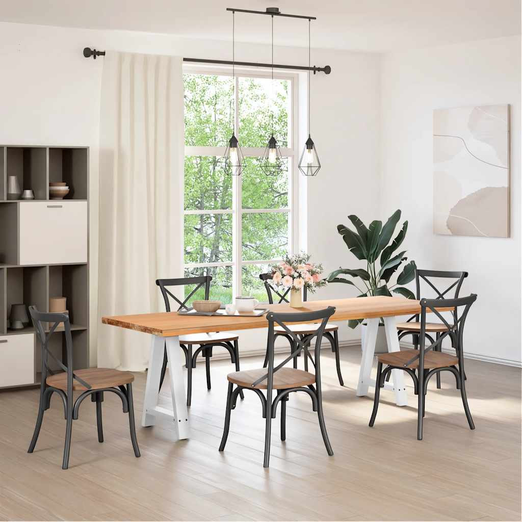 vidaXL Picioare de masă în formă de A, 2 buc., alb, 50x(72-73) cm, oțel vidaXL Picioare de masă în formă de A, 2 buc., alb, 50x(72-73) cm, oțel