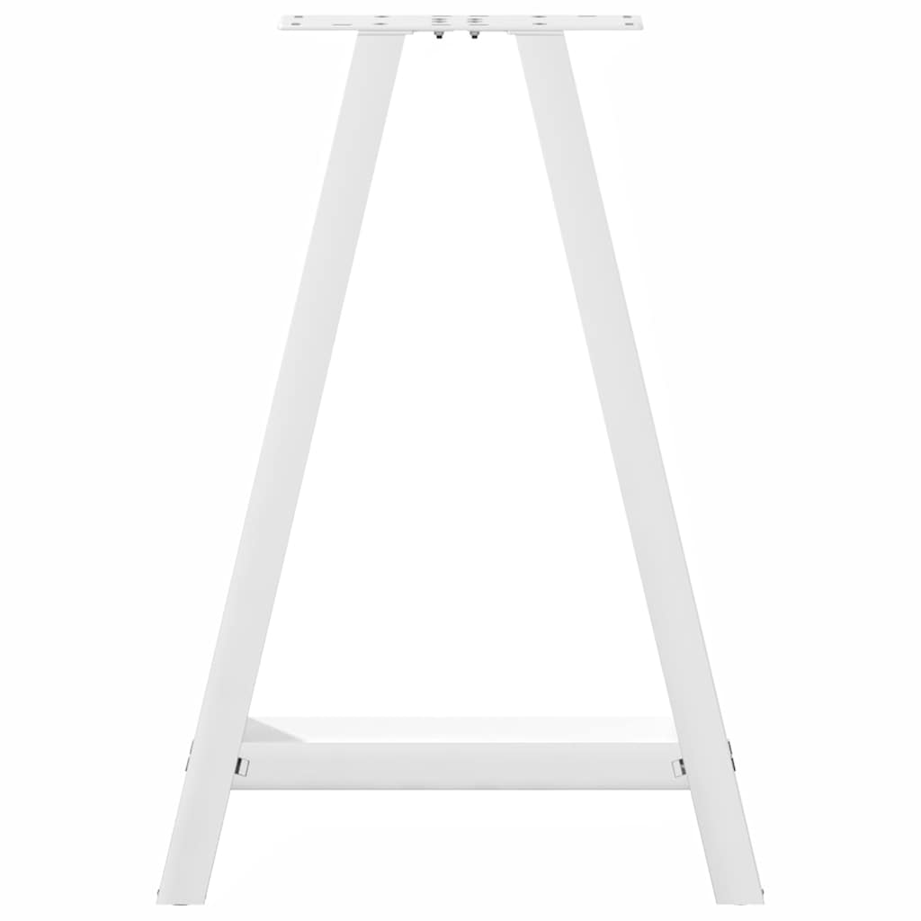 vidaXL Picioare de masă în formă de A, 2 buc., alb, 50x(72-73) cm, oțel vidaXL Picioare de masă în formă de A, 2 buc., alb, 50x(72-73) cm, oțel