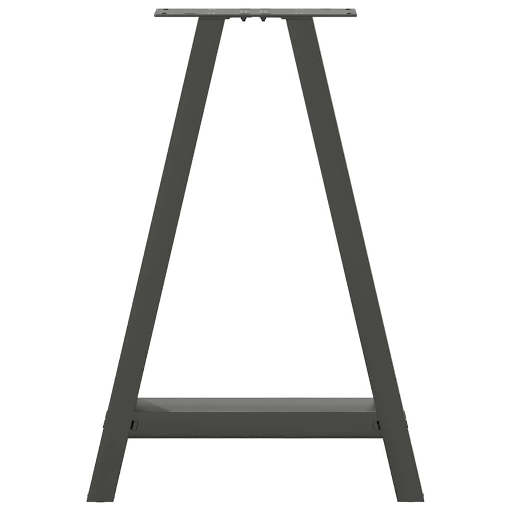 vidaXL Picioare de masă în formă de A, 2 buc., antracit, 50x(72-73) cm, oțel vidaXL Picioare de masă în formă de A, 2 buc., antracit, 50x(72-73) cm, oțel