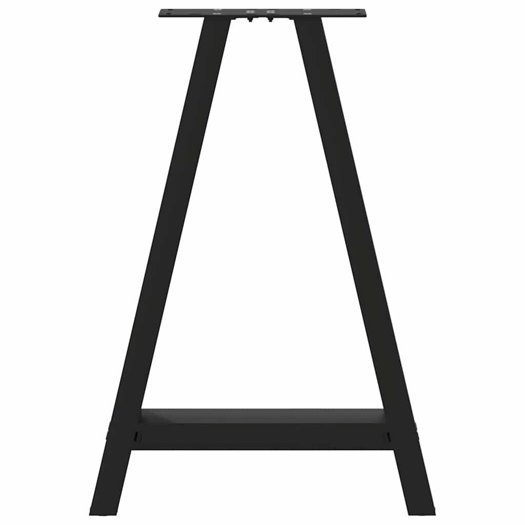 vidaXL Picioare de masă în formă de A, 2 buc., negru, 60x(72-73) cm, oțel vidaXL Picioare de masă în formă de A, 2 buc., negru, 60x(72-73) cm, oțel