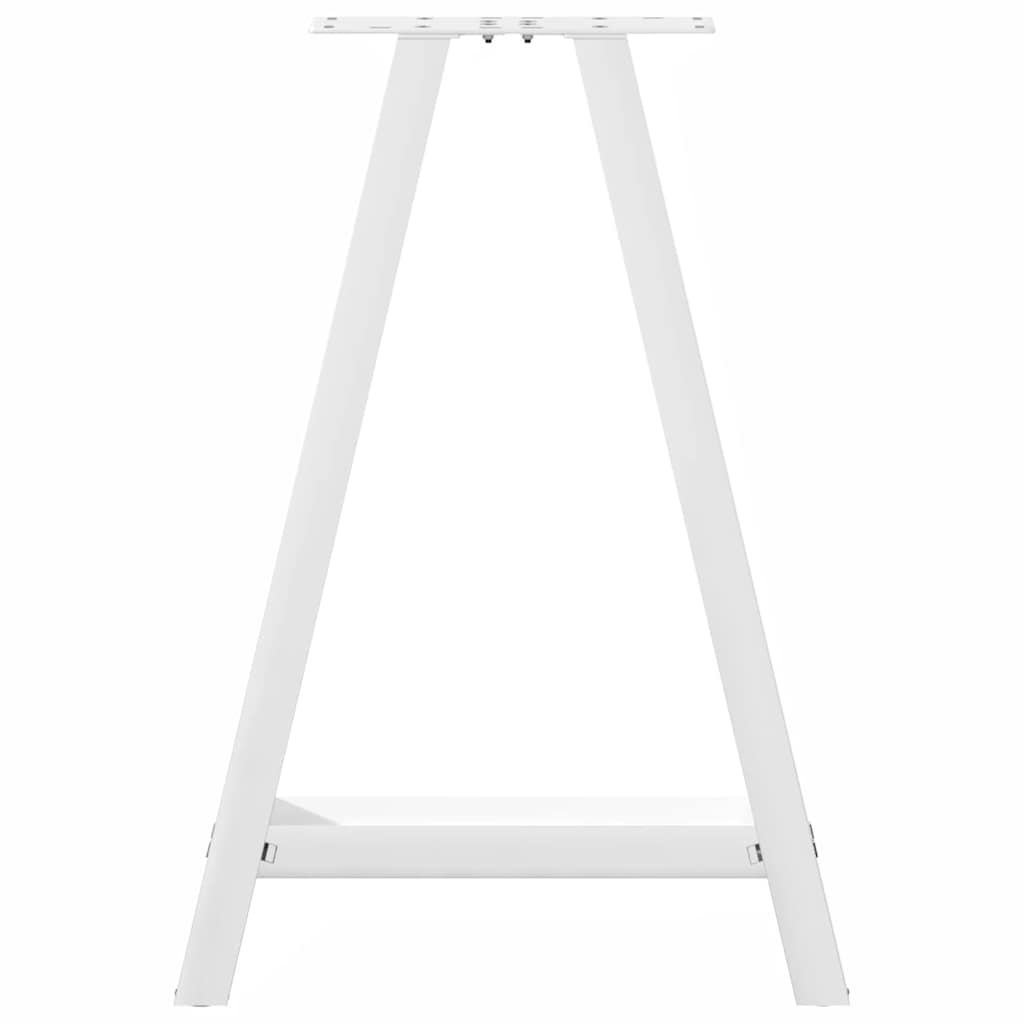 vidaXL Picioare de masă în formă de A, 2 buc., alb, 60x(72-73) cm, oțel