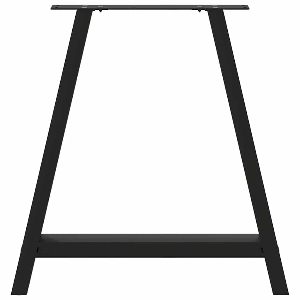 vidaXL Picioare de masă în formă de A, 2 buc., negru, 70x(72-73) cm, oțel vidaXL Picioare de masă în formă de A, 2 buc., negru, 70x(72-73) cm, oțel