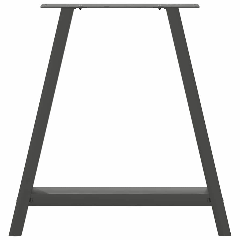 vidaXL Picioare de masă în formă de A, 2 buc., antracit, 70x(72-73) cm, oțel vidaXL Picioare de masă în formă de A, 2 buc., antracit, 70x(72-73) cm, oțel
