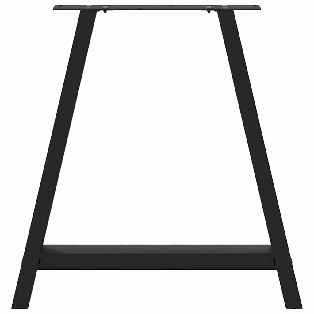vidaXL Picioare de masă în formă de A, 2 buc., negru, 80x(72-73) cm, oțel vidaXL Picioare de masă în formă de A, 2 buc., negru, 80x(72-73) cm, oțel