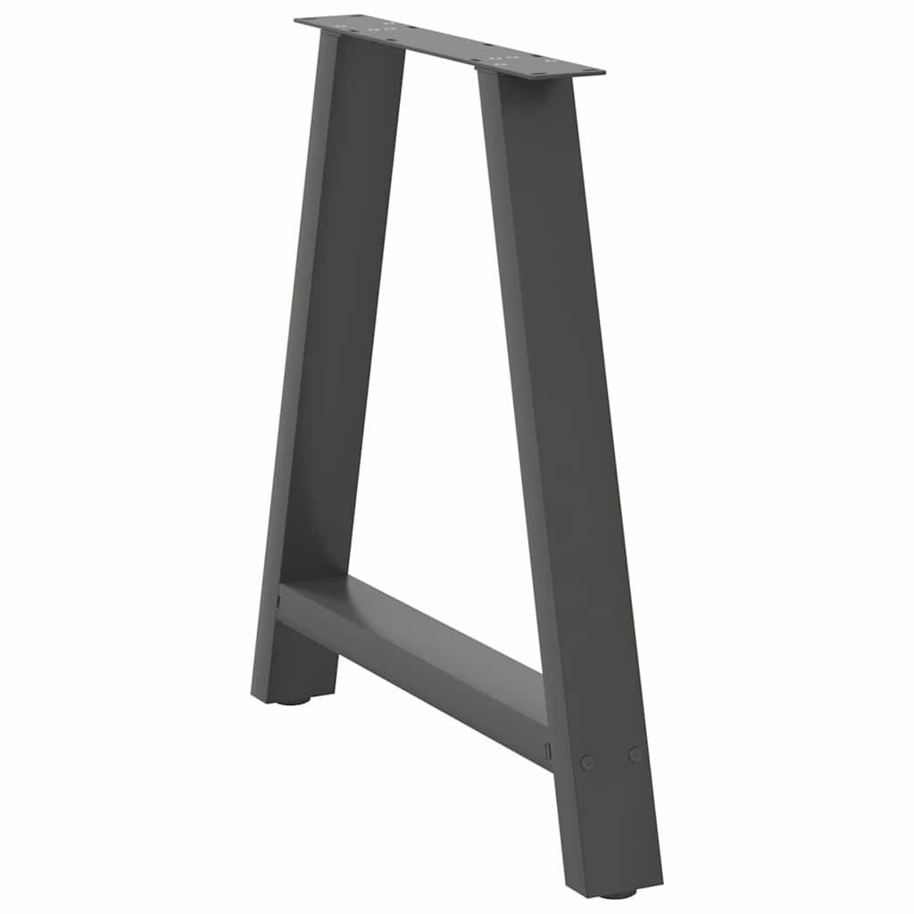 vidaXL Picioare de masă în formă de A, 2 buc., antracit, 80x(72-73) cm, oțel vidaXL Picioare de masă în formă de A, 2 buc., antracit, 80x(72-73) cm, oțel