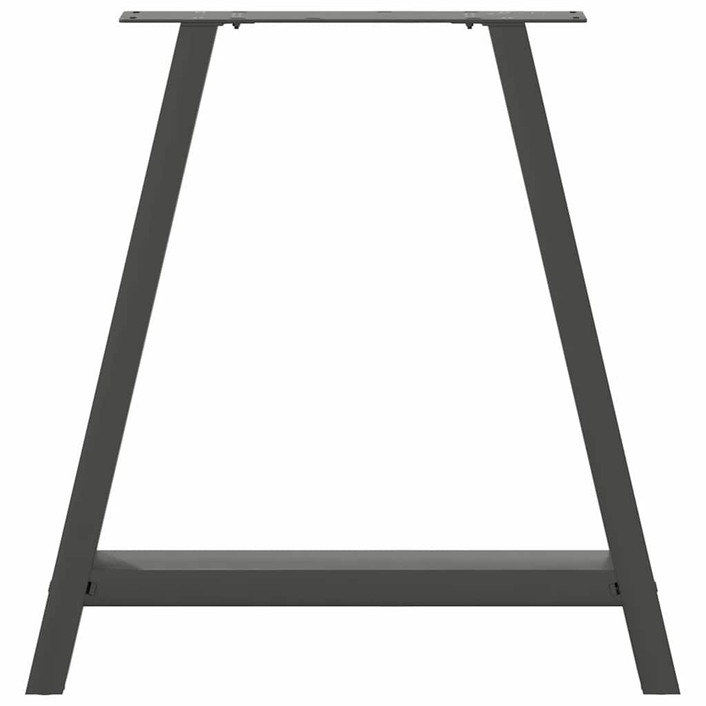 vidaXL Picioare de masă în formă de A, 2 buc., antracit, 80x(72-73) cm, oțel vidaXL Picioare de masă în formă de A, 2 buc., antracit, 80x(72-73) cm, oțel