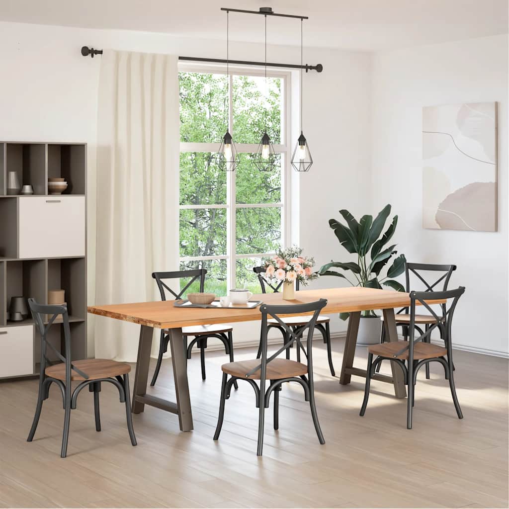 vidaXL Picioare de masă în formă de A, 2 buc., 80x(72-73) cm, oțel vidaXL Picioare de masă în formă de A, 2 buc., 80x(72-73) cm, oțel